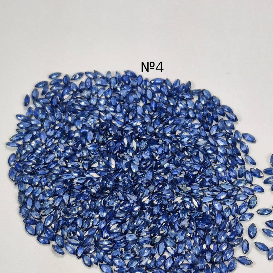 4x2 MM Natural Blue Sapphire Marquise Cut | 9 Different Grades | Varieties Of Color & Clarity | Deep / Medium / Pastel Blue | Calibrated