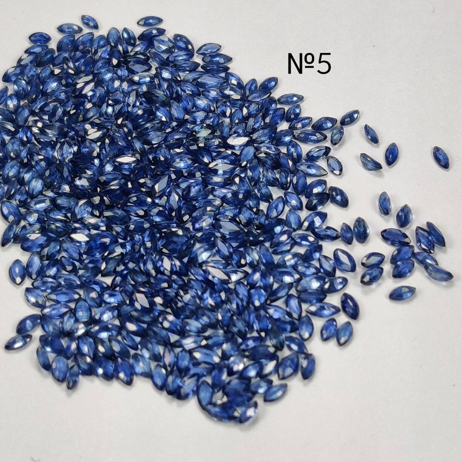 4x2 MM Natural Blue Sapphire Marquise Cut | 9 Different Grades | Varieties Of Color & Clarity | Deep / Medium / Pastel Blue | Calibrated