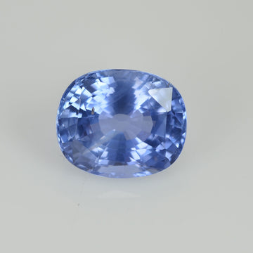 3.42 cts Unheated Natural Blue Sapphire Loose Gemstone cushion Cut Certified