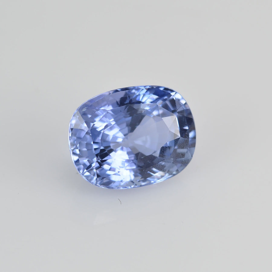 3.42 cts Unheated Natural Blue Sapphire Loose Gemstone cushion Cut Certified