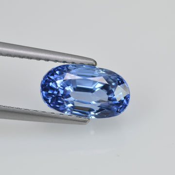 2.41 cts Unheated Natural Blue Sapphire Loose Gemstone Oval Cut Certified