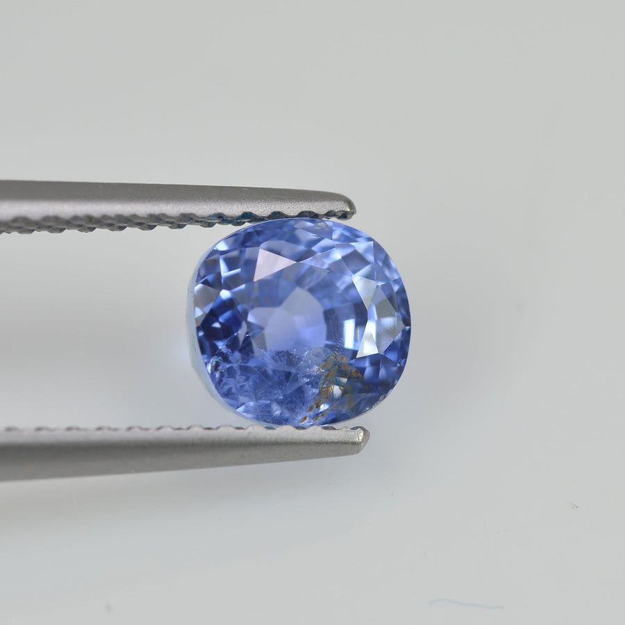 1.92 cts Unheated Natural Blue Sapphire Loose Gemstone cushion Cut Certified