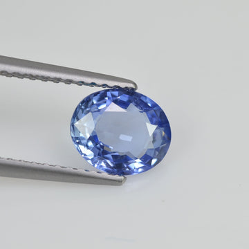 1.35 cts Natural Blue Sapphire Loose Gemstone Oval Cut Certified