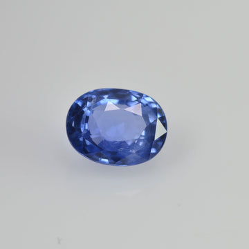 1.71 cts Unheated Natural Blue Sapphire Loose Gemstone Oval Cut Certified