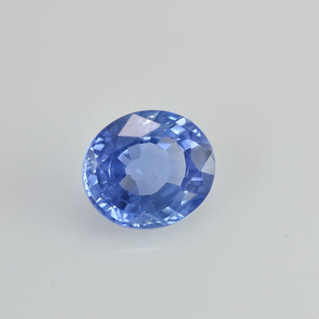 1.68 cts Unheated Natural Blue Sapphire Loose Gemstone Oval Cut Certified
