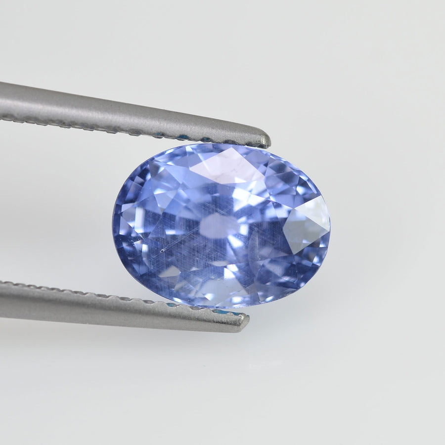 2.20 cts Unheated Natural Blue Sapphire Loose Gemstone Oval Cut Certified