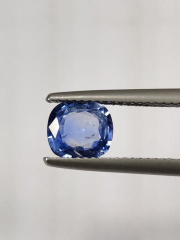 1.47 cts   Natural  Blue Sapphire Loose Gemstone Cushion Cut Certified