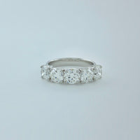 2.88 ctw F VVS2 GIA Certified Round Brilliant Natural Diamond Ring | 18K White Gold | Classic Collection | 5 Stone Ring