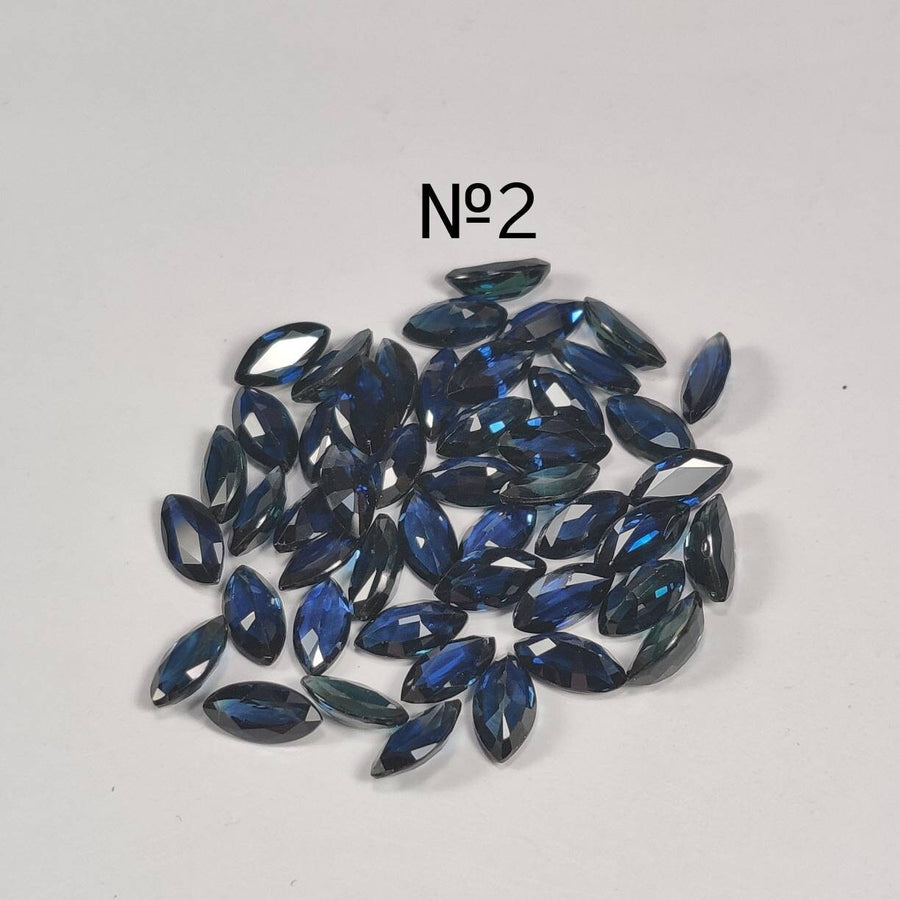 7x3.5 MM Natural Blue Sapphire Marquise Cut | 9 Different Grades | Varieties Of Color & Clarity | Deep / Medium / Pastel Blue | Calibrated