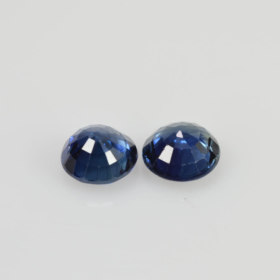 4.5 mm Natural Blue Sapphire Loose Pair Gemstone Round Cut