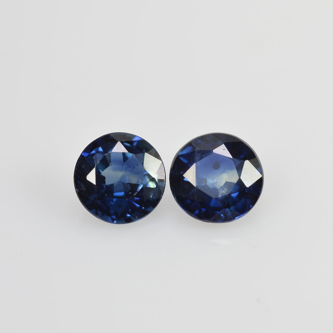 4.5 mm Natural Blue Sapphire Loose Pair Gemstone Round Cut