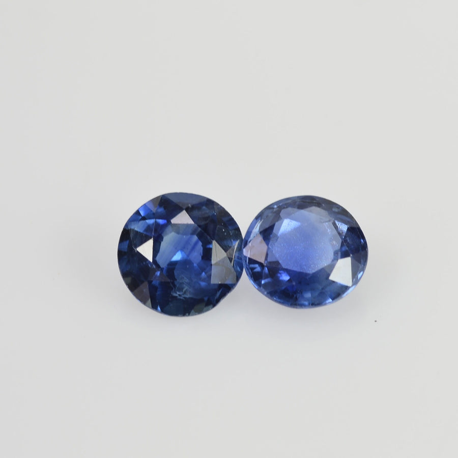 4.5 mm Natural Blue Sapphire Loose Pair Gemstone Round Cut