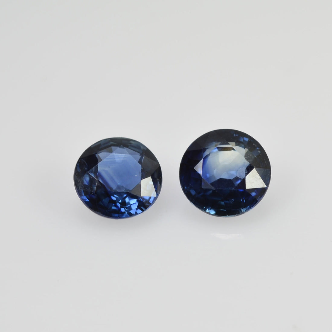 4.5 mm Natural Blue Sapphire Loose Pair Gemstone Round Cut