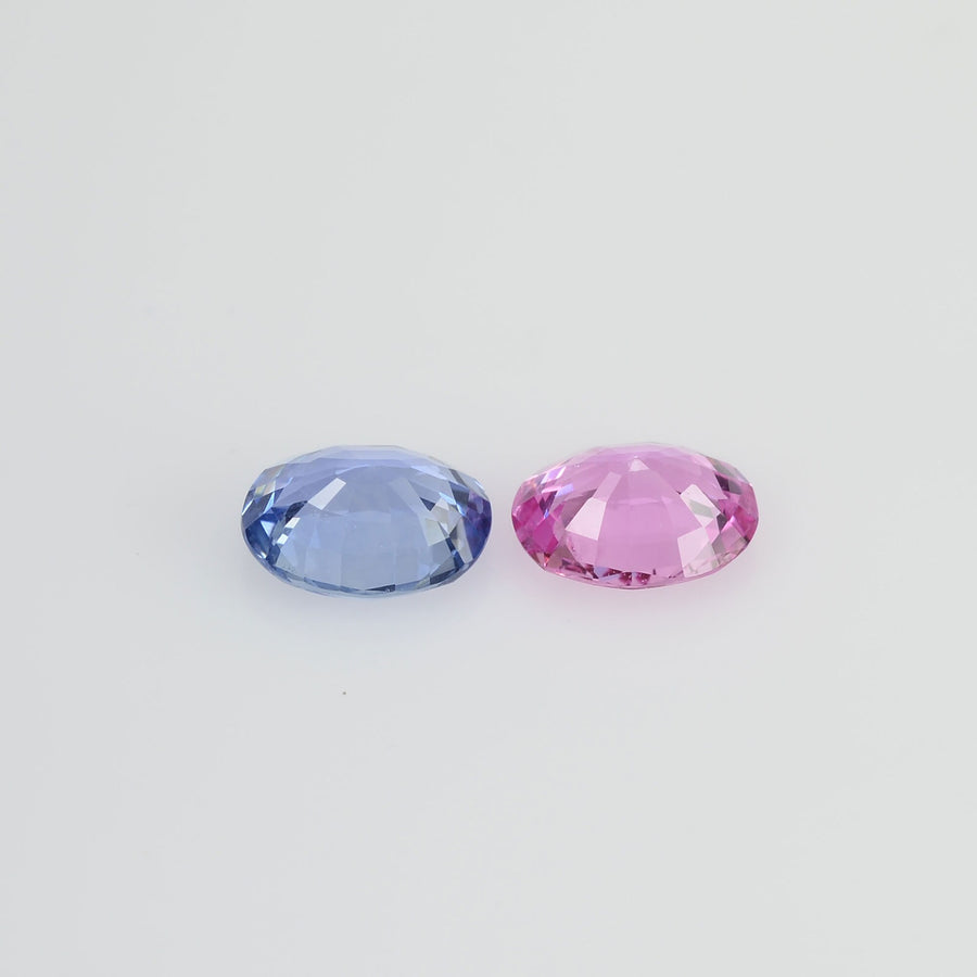 1.12 cts Natural Fancy Sapphire Loose Pair Gemstone Oval Cut