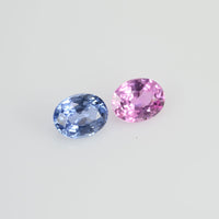 1.12 cts Natural Fancy Sapphire Loose Pair Gemstone Oval Cut