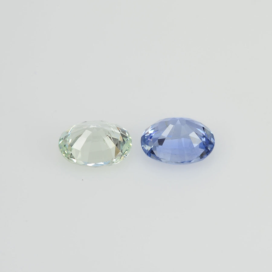 1.46 cts Natural Fancy Sapphire Loose Pair Gemstone Oval Cut