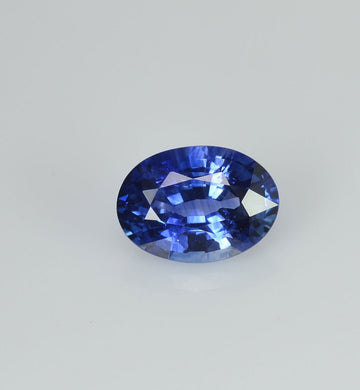 1.27 cts Unheated Natural Blue Sapphire Loose Gemstone Oval Cut Certified