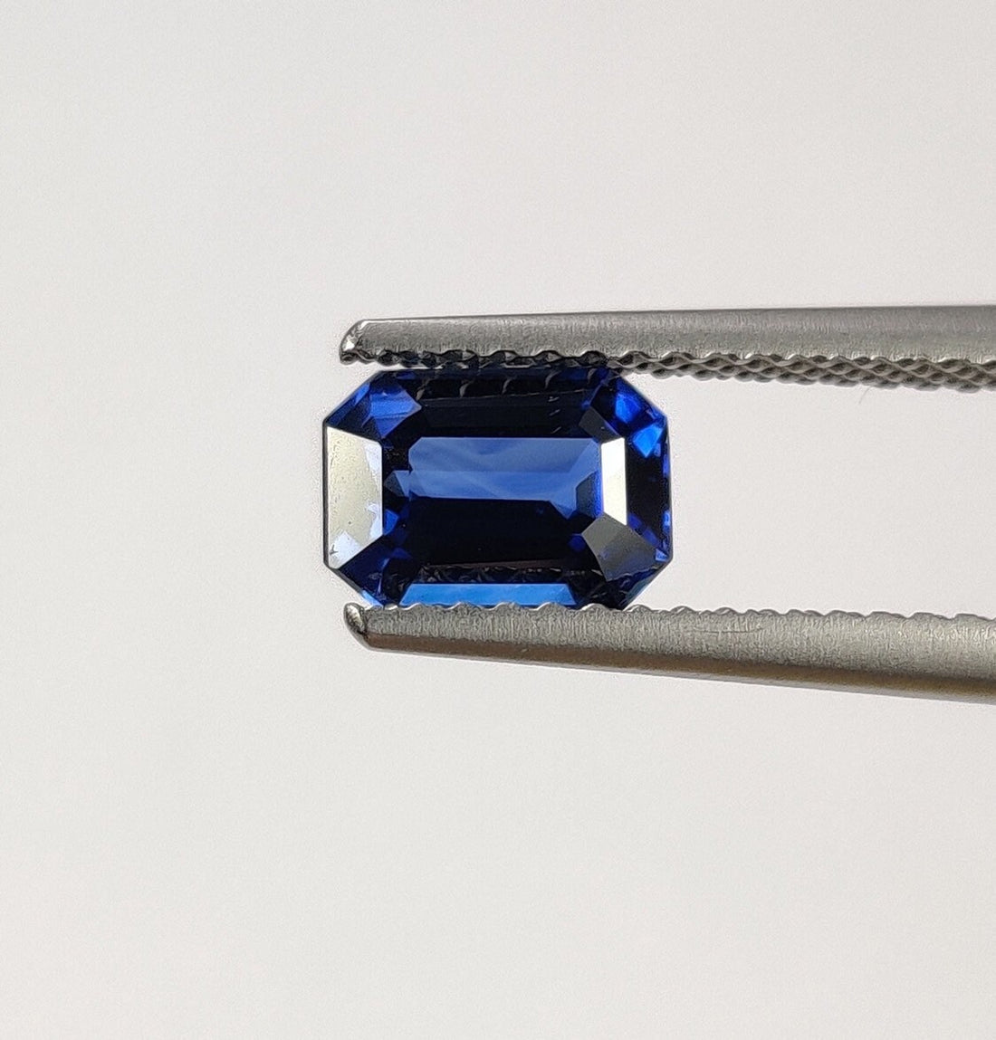1.16 cts Natural Blue Sapphire Loose Gemstone Emerald Cut Certified