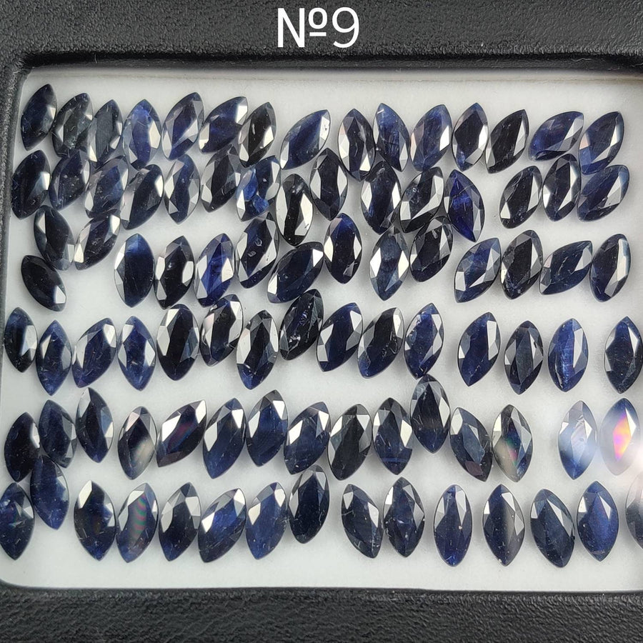 8x4 MM Natural Blue Sapphire Marquise Cut | 9 Different Grades | Varieties Of Color & Clarity | Deep / Medium / Pastel Blue | Calibrated