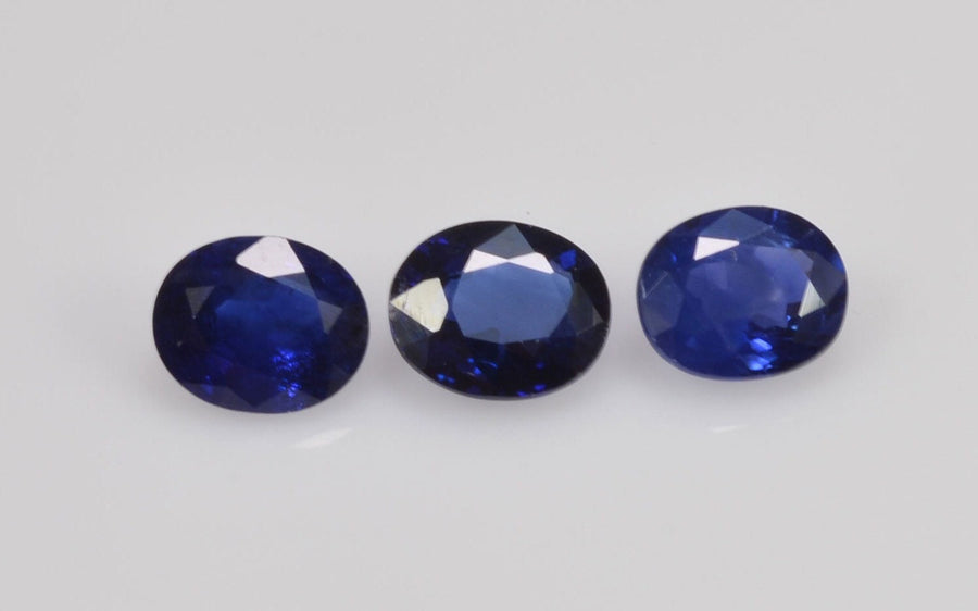 6x5 Natural Calibrated Sri Lanka Blue Sapphire Loose Gemstone Oval Cut