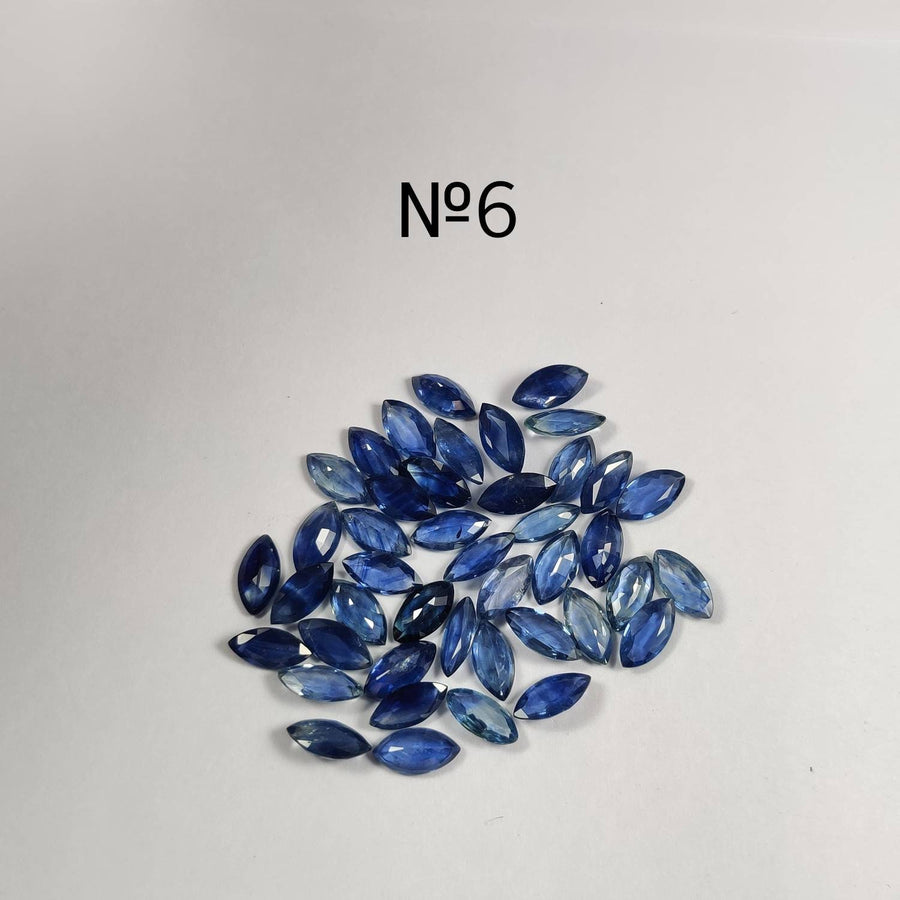 9x4.5 MM Natural Blue Sapphire Marquise Cut | 6 Different Grades | Varieties Of Color & Clarity | Deep / Medium / Pastel Blue | Calibrated