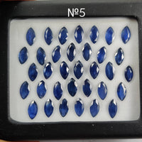 10x5 MM Natural Blue Sapphire Marquise Cut | 9 Different Grades | Varieties Of Color & Clarity | Deep / Medium / Pastel Blue | Calibrated