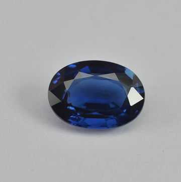 1.62 cts Natural Blue Sapphire Loose Gemstone Oval Cut Certified