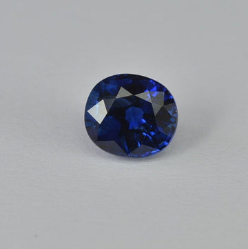2.19 cts Natural Blue Sapphire Loose Gemstone Oval Cut Certified