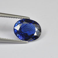 3.21 cts Natural Blue Sapphire Loose Gemstone Oval Cut Certified
