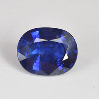 6.09 cts Natural Blue Sapphire Loose Gemstone Oval Cut GRS Certified