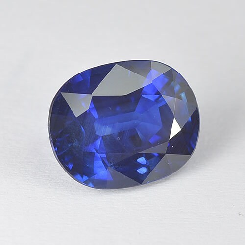 6.09 cts Natural Blue Sapphire Loose Gemstone Oval Cut GRS Certified