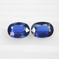 6.97 cts Natural Blue Sapphire Loose Pair Gemstone Oval Cut