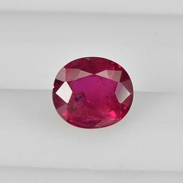 1.13 cts Natural Thai Ruby Loose Gemstone Oval Cut