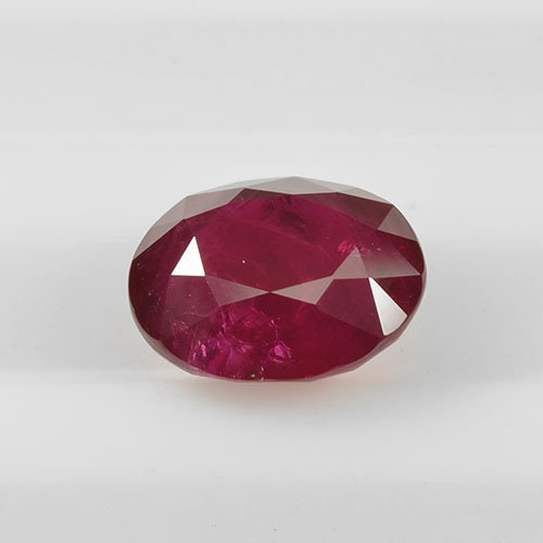 3.22 cts Natural Madagascar Ruby Loose Gemstone Oval Cut | GRS Certified