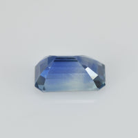 1.25 cts Natural Fancy Bi-Color Sapphire Loose Gemstone Emerald Cut