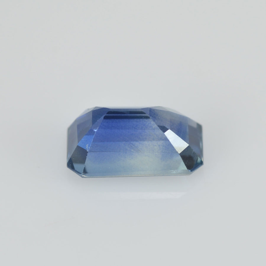 1.25 cts Natural Fancy Bi-Color Sapphire Loose Gemstone Emerald Cut