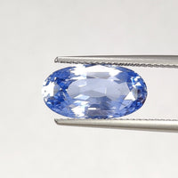 6.60 cts Unheated Natural Pastel Blue Sapphire Loose Gemstone Oval Cut