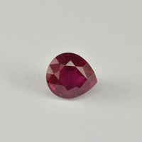 1.08 cts Natural Burma Ruby Loose Gemstone Pear Cut