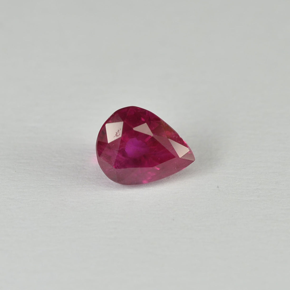 0.83 cts Natural Burma Ruby Loose Gemstone Pear Cut