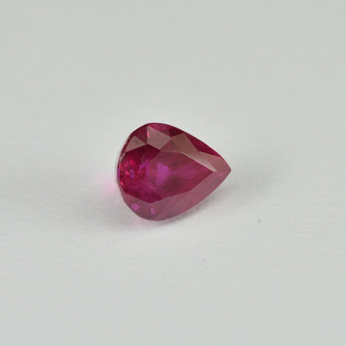 0.83 cts Natural Burma Ruby Loose Gemstone Pear Cut