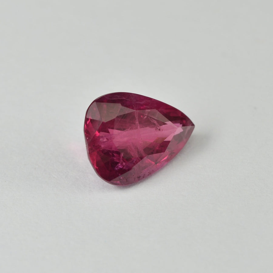 1.23 cts Natural Burma Ruby Loose Gemstone Pear Cut