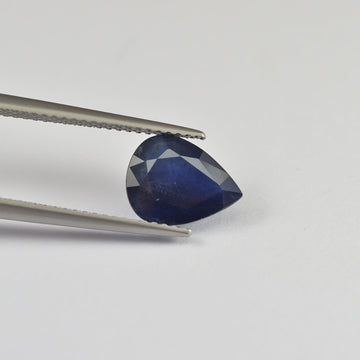 3.13 cts Natural Blue Sapphire Loose Gemstone Pear Cut