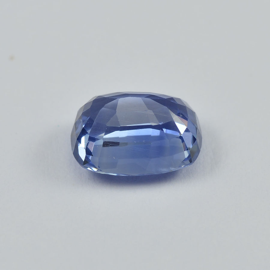 1.74 cts Unheated Natural Blue Sapphire Loose Gemstone Cushion Cut Certified