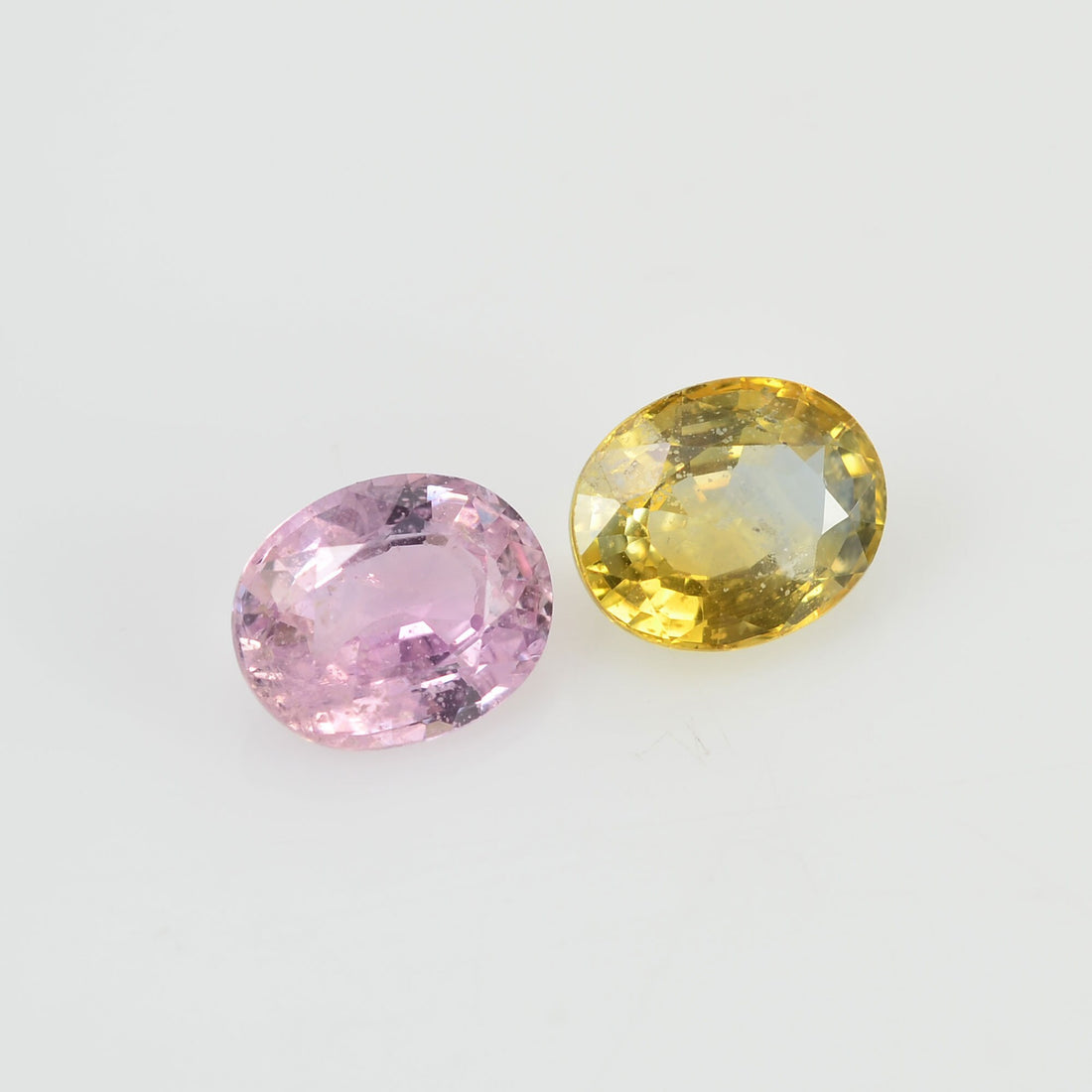 1.64 cts Natural Fancy Sapphire Loose Pair Gemstone Oval Cut