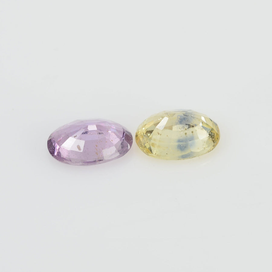 1.92 cts Natural Fancy Sapphire Loose Pair Gemstone Oval Cut