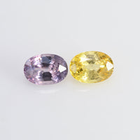 2.30 cts Natural Fancy Sapphire Loose Pair Gemstone Oval Cut