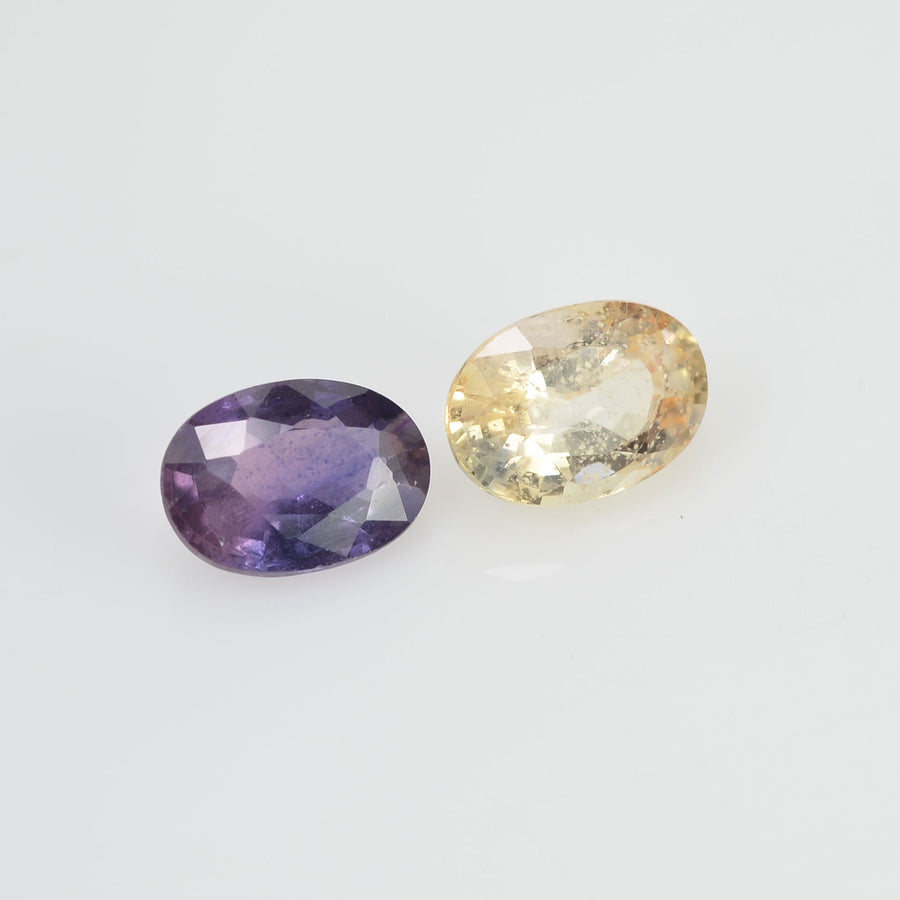 1.92 cts Natural Fancy Sapphire Loose Pair Gemstone Oval Cut