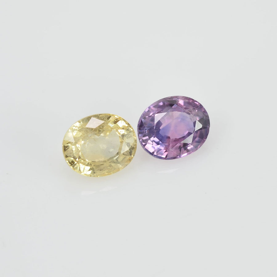 1.72 cts Natural Fancy Sapphire Loose Pair Gemstone Oval Cut