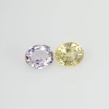 1.60 cts Natural Fancy Sapphire Loose Pair Gemstone Oval Cut
