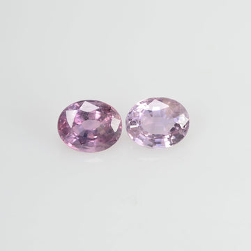 1.47 cts Natural Fancy Sapphire Loose Pair Gemstone Oval Cut